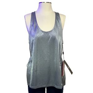 Spyder Metallic Racerback Tank Top Size Large